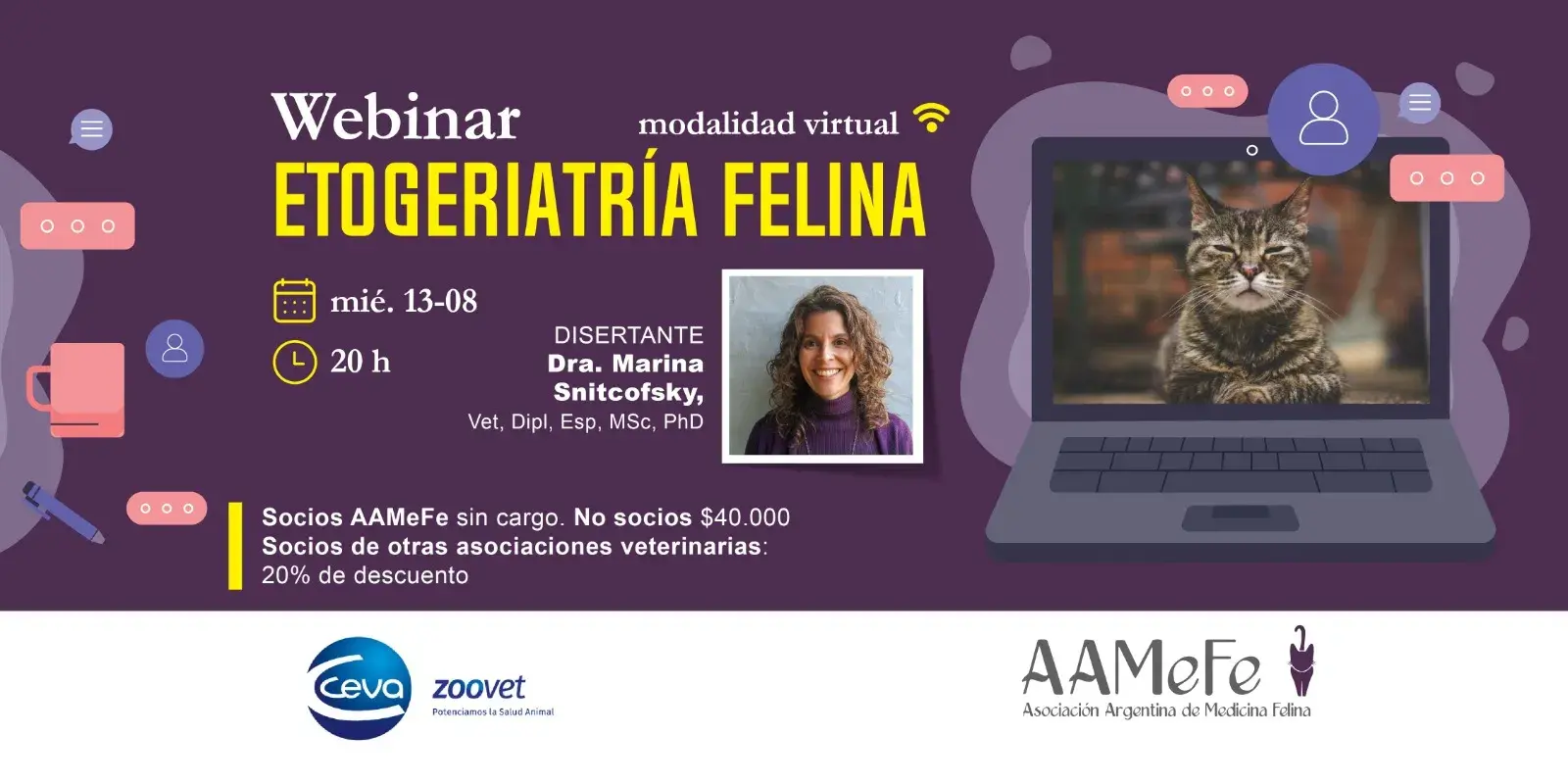 Webinar: Etogeriatría Felina